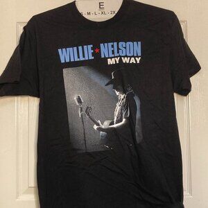 Willie Nelson Original Franks Bros' Print Tee black "My Way"